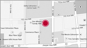 Edmonton Location Map